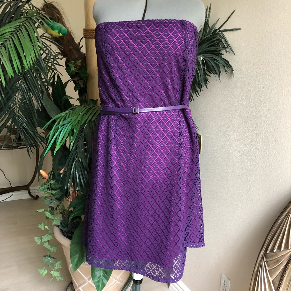 🇺🇸 Lane Bryant Purple Dress w/Spaghetti Straps, Sizes 24 & 28
